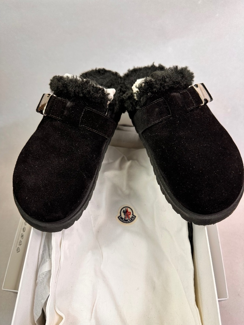 Moncler Shearling Mules